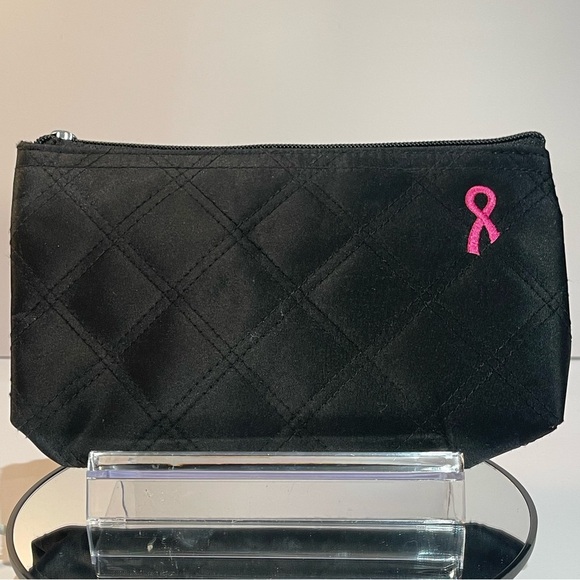 Breast Cancer Awareness Cosmetic Bag. 9” X 5”. EUC - Picture 3 of 5